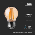 Żarówka LED dekoracyjna E27 G45 4W 2200K Filament - VT-1957