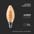 Żarówka LED dekoracyjna E14 C30 4W 2200K Filament - VT-1948