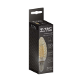 Żarówka LED dekoracyjna E14 C30 4W 2200K Filament - VT-1948