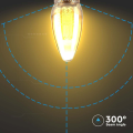 Żarówka LED dekoracyjna E14 C30 2W 1800K Filament - VT-2152