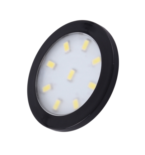 Punktowa oprawa meblowa LED ORBIT XL - Czarna - 12V 3W