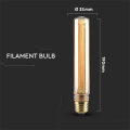 Żarówka LED dekoracyjna E27 T30 2W 1800K Filament - VT-2162