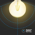 Żarówka LED dekoracyjna E27 G125 12W 2200K Filament - VT-2153