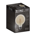 Żarówka LED dekoracyjna E27 G125 8W 2200K Filament - ściemnialna - VT-2018D