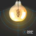 Żarówka LED dekoracyjna E27 G125 6W 1800K Filament - VT-2126