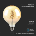 Żarówka LED dekoracyjna E27 G125 6W 1800K Filament - VT-2126