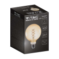 Żarówka LED dekoracyjna E27 G125 6W 1800K Filament - VT-2126