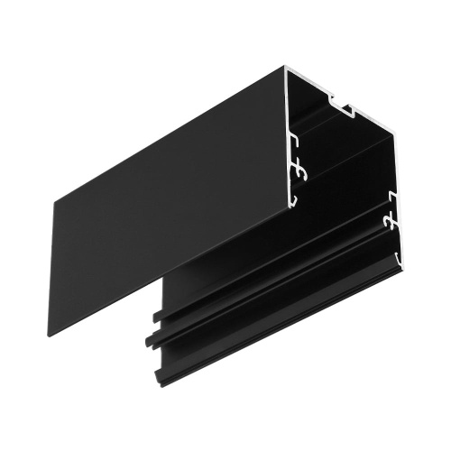 Profil aluminiowy LED PHIL.v2 czarny anodowany z kloszem