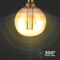 Żarówka LED dekoracyjna E27 G125 4W 1800K Filament - VT-2195