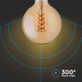 Żarówka LED dekoracyjna E27 G95 4.8W 1800K Filament - VT-2075