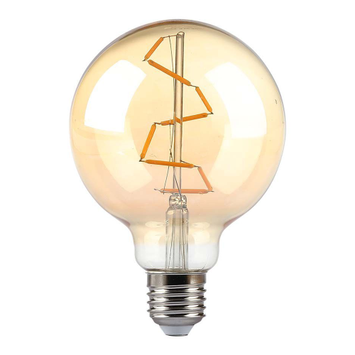 Żarówka LED dekoracyjna E27 G95 4W 2200K Filament - VT-2024