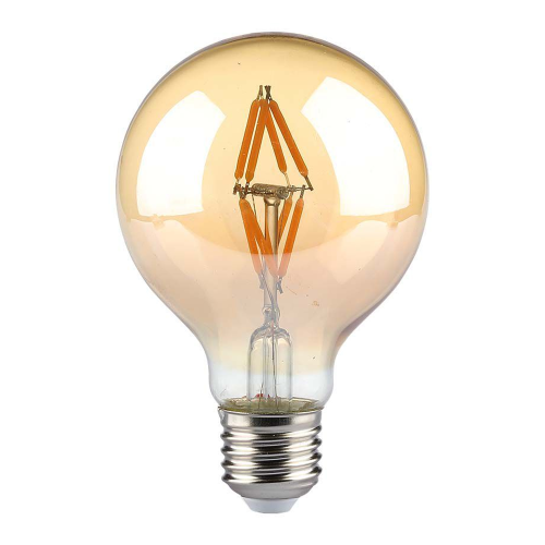 Żarówka LED dekoracyjna E27 G80 4W 2200K Filament - VT-2004