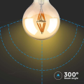 Żarówka LED dekoracyjna E27 G80 4W 2200K Filament - VT-2004