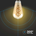 Żarówka LED dekoracyjna E27 ST64 4.8W 1800K Filament - ściemnialna - VT-2065D