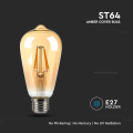 Żarówka LED dekoracyjna E27 ST64 4W 2200K Filament - VT-1964
