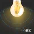 Żarówka LED dekoracyjna E27 A60 12W 2200K Filament - VT-2123