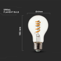 Żarówka LED dekoracyjna E27 A60 4W 3000K Filament - VT-2164