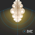 Żarówka LED dekoracyjna E27 S200 8W 1800K Filament - ściemnialna - VT-2188D