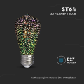 Żarówka LED dekoracyjna E27 ST64 3W 3000K Filament 3D - VT-2223