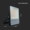 Naświetlacz LED 50W 137lm/W czarny - VT-52