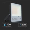 Naświetlacz LED 30W 100lm/W z czujnikiem zmierzchu - czarny - VT-37