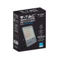 Naświetlacz LED 50W 100lm/W z czujnikiem zmierzchu - czarny - VT-57