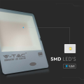 Naświetlacz LED 150W 100lm/W z czujnikiem zmierzchu - czarny - VT-167