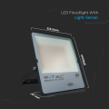 Naświetlacz LED 150W 100lm/W z czujnikiem zmierzchu - czarny - VT-167