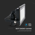 Naświetlacz LED 10W 73lm/W czarny - VT-118