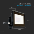 Naświetlacz LED 10W 73lm/W czarny - VT-118