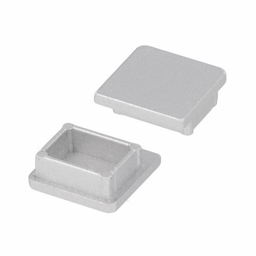 Zaślepka srebrna do profilu aluminiowego LED BUDDY14-02 - kpl. 2 szt.