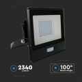 Naświetlacz LED z czujnikiem ruchu i mufą - 30W 78lm/W czarny - VT-138S-B