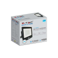 Naświetlacz LED z czujnikiem ruchu i mufą - 50W 80lm/W czarny - VT-158S-B