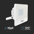 Naświetlacz LED z czujnikiem ruchu i mufą - 30W 78lm/W biały - VT-138S-W