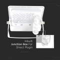 Naświetlacz LED z czujnikiem ruchu i mufą - 30W 78lm/W biały - VT-138S-W