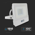 Naświetlacz LED z czujnikiem ruchu - 20W 75lm/W biały - VT-128S-1-W