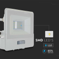Naświetlacz LED z czujnikiem ruchu - 50W 80lm/W biały - VT-158S-1-W