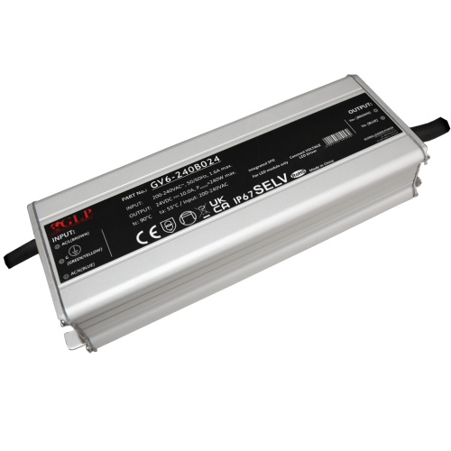 Zasilacz LED napięciowy hermetyczny 24V 10A 240W GLP GV6-240B024