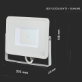 Naświetlacz LED 50W 80lm/W biały - VT-50-W
