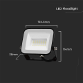 Naświetlacz LED 20W 80lm/W czarny- VT-44020