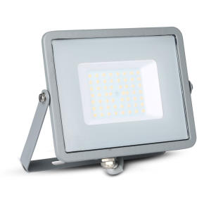 Naświetlacz LED 50W 80lm/W szary - VT-50-G