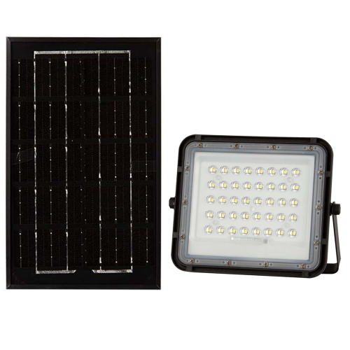Solarny naświetlacz LED z panelem fotowoltaicznym 10W 80lm/W - VT-80W