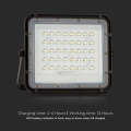 Solarny naświetlacz LED z panelem fotowoltaicznym 10W 80lm/W - VT-80W