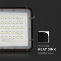 Solarny naświetlacz LED z panelem fotowoltaicznym 10W 80lm/W - VT-80W