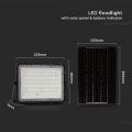 Solarny naświetlacz LED z panelem fotowoltaicznym 15W 80lm/W - VT-120W