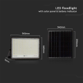 Solarny naświetlacz LED z panelem fotowoltaicznym 30W 86lm/W - VT-240W