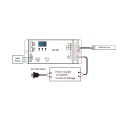 Odbiornik LED prądowy DMX512 - 4 kanałowy - 12-48V DC 4x700-1750mA 3-46V - Dekoder DMX - D4C-XE - Schemat instalacji