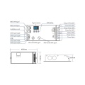 Odbiornik LED prądowy DMX512 - 4 kanałowy - 12-48V DC 4x700-1750mA 3-46V - Dekoder DMX - D4C-XE - Rysunek techniczny