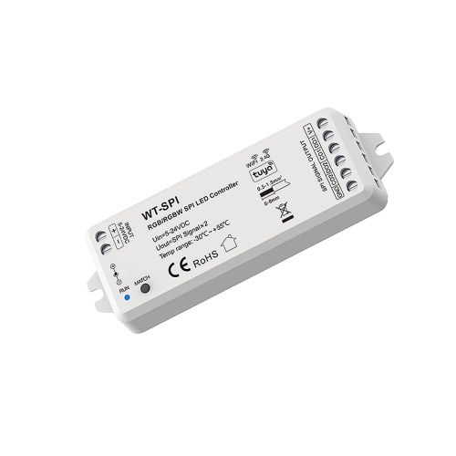 Sterownik LED SPI (WiFi) - do taśm cyfrowych LED - 8A 5-24V DC - WT-SPI