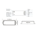 Sterownik LED SPI (WiFi) - do taśm cyfrowych LED - 8A 5-24V DC - WT-SPI - Rysunek techniczny
